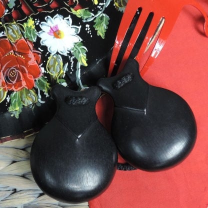 Professional Granadillo wood castanets