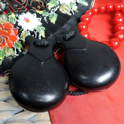 Professional Granadillo wood castanets