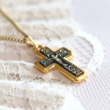 damascene cross with Jesus