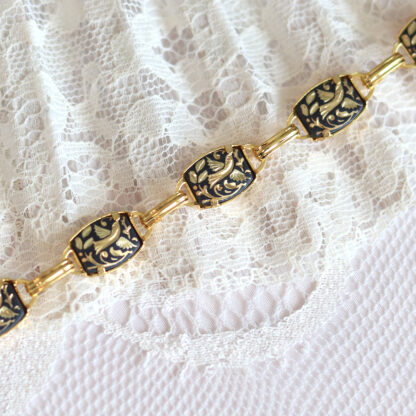 damascene link bracelet