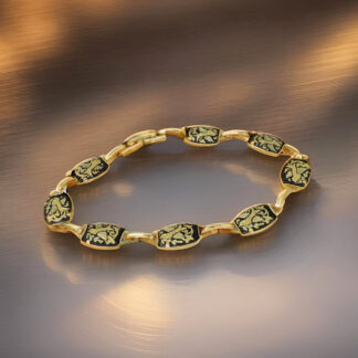 damascene link bracelet