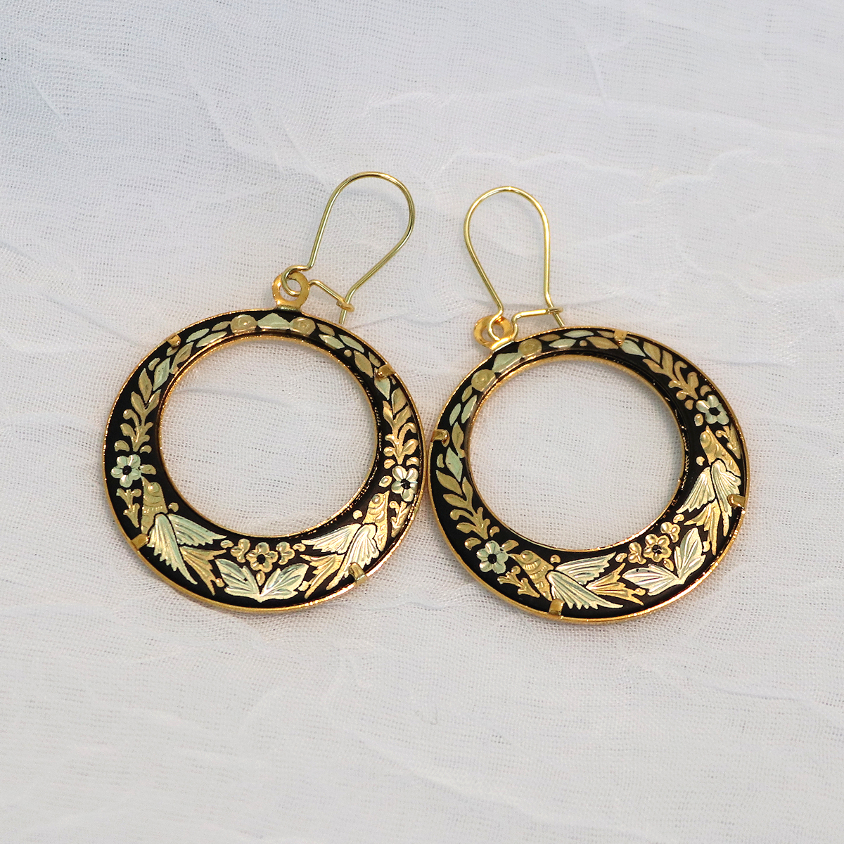 Damascene Hoop Earrings | Made in Toledo Spain
