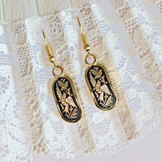 Damascene Wire Hook Earrings