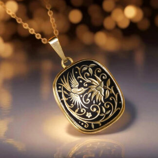 large damascene pendant