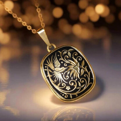 large damascene pendant