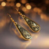 wire teardrop earrings