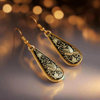 wire teardrop earrings