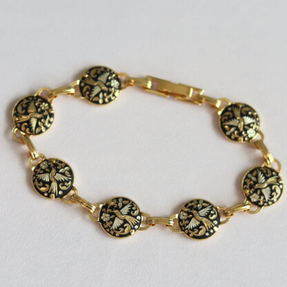 round link damascene bracelet
