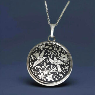 Silver Damascene Pendant DS-0242