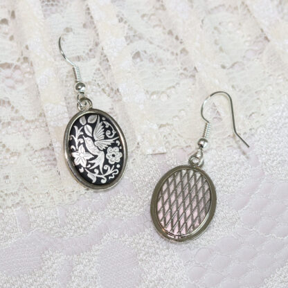 silver damasquino earrings