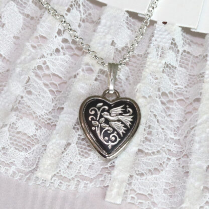 silver heart pendant