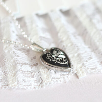 silver heart pendant