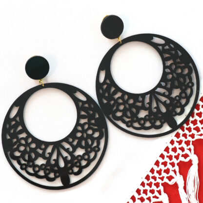 flamenco hoop earrings