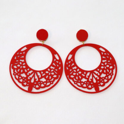 flamenco hoop earrings