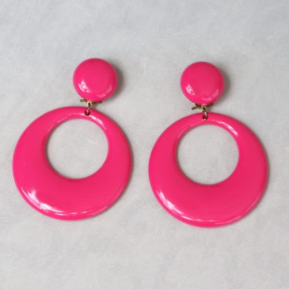 Large Flamenco hoop earrings