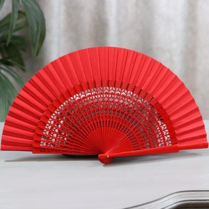 red flamenco fan