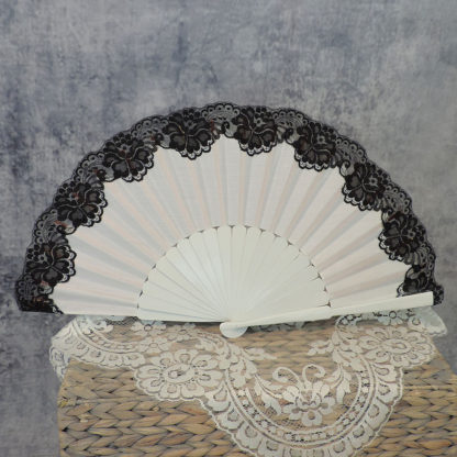 Lace trimmed pericon fan