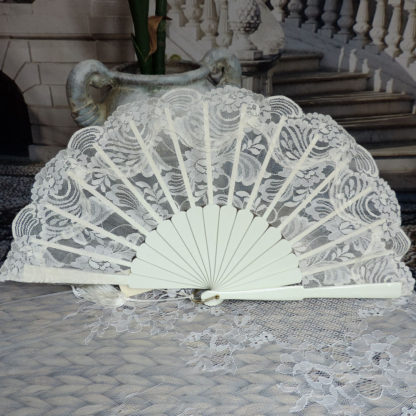 lace wedding fan