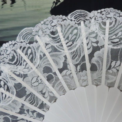 lace wedding fan