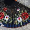 hand painted carved fan