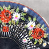 Hand Painted Fan F-208-NAV - Image 2