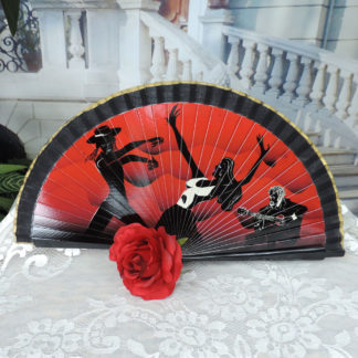 Spanish wood hand fan