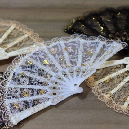 Lace mini fans