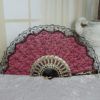 Lace Overlay Hand Fan F-4501