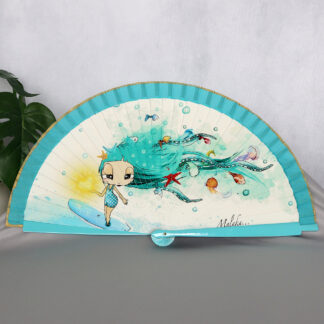 ocean girl hand fan