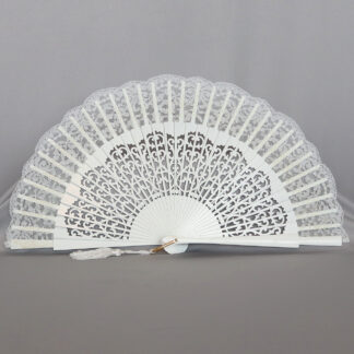 Lace Wedding Fan F-491