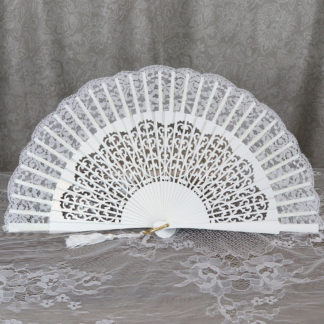 lace bridal fan