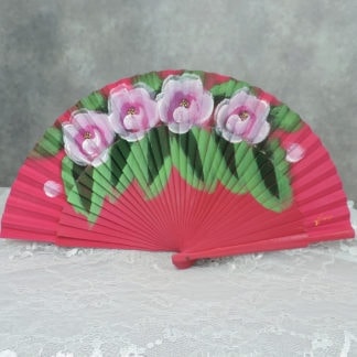 brilliant hand painted fan