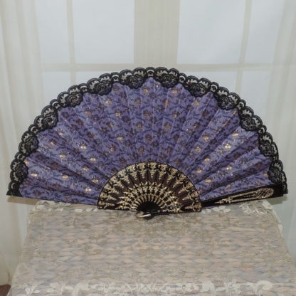 Large lace dance fan