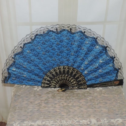 Large lace dance fan