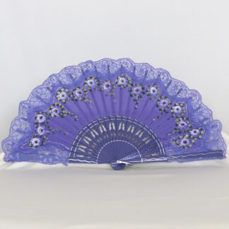 Violet Lace Hand Fan