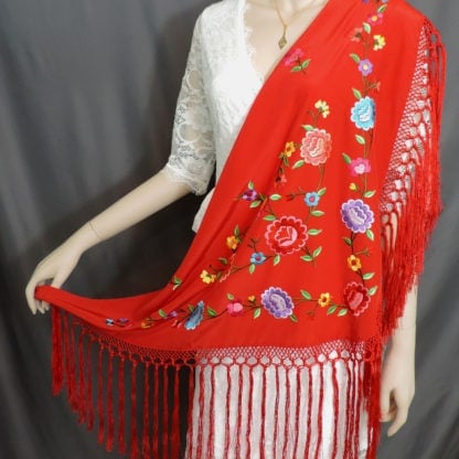 poly knit shawl