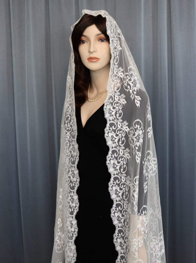 Mantilla Wedding Veil | Mantilla Veil Hand Made in Spain