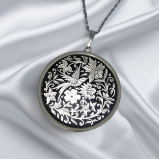 Round Damascene Pendant GS-3992