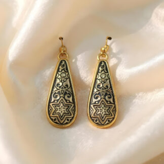 arabesque teardrop earrings